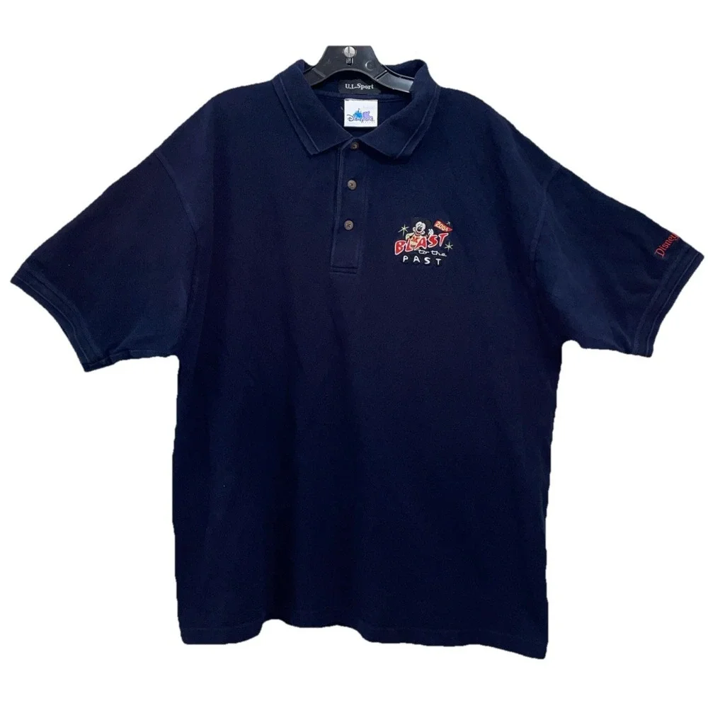 U.L. Sport Vintage 2004 Disneyland Blast To The Past‎ Men's 2XL Polo Shirt